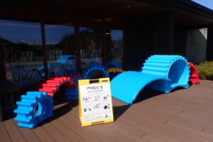 移動式遊具『mopps(モップス)』設置中